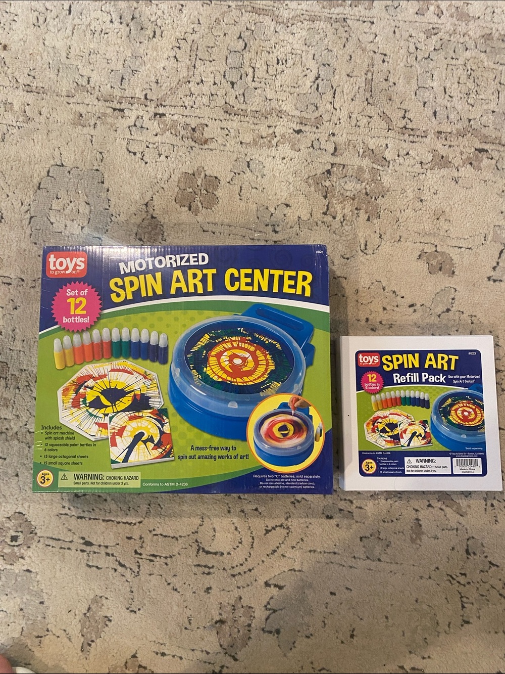 Lakeshore Toys to Grow On Spin Art Center Motorized Kids Toy with Refill Pack